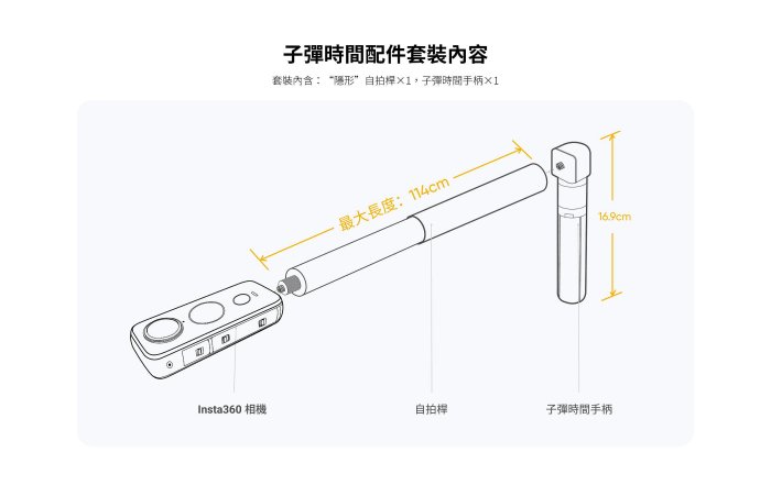 台南PQS Insta360 原版手柄