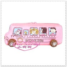小花花日本精品♥ Hello Kitty 史努比 筆袋 化妝包  糊塗塌客 文具  粉色公車60209306