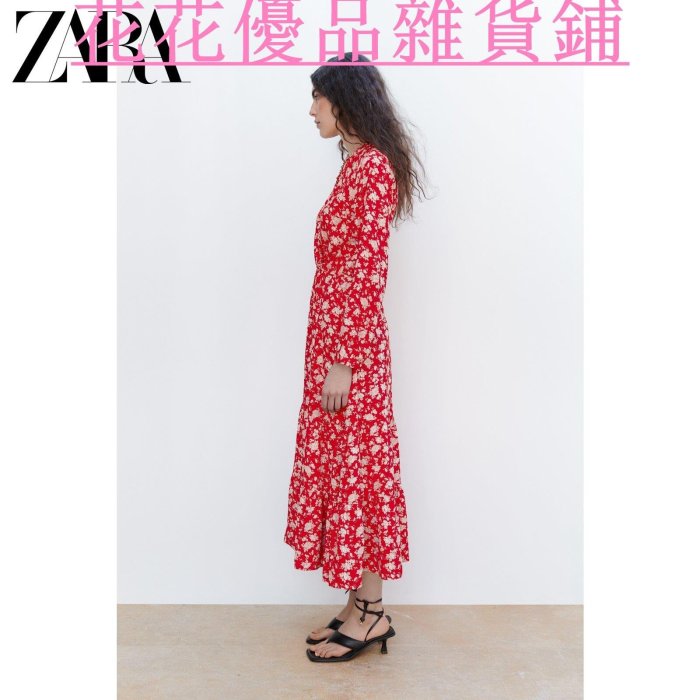 下殺 ZARA 春季新款 女裝 花朵印花迷笛連衣裙 2721646 094