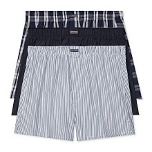 ☆【CK男生館】☆【Calvin Klein格紋直紋四角內褲/平口褲】☆【CKU002Z7】三件組(S-M-XXL)