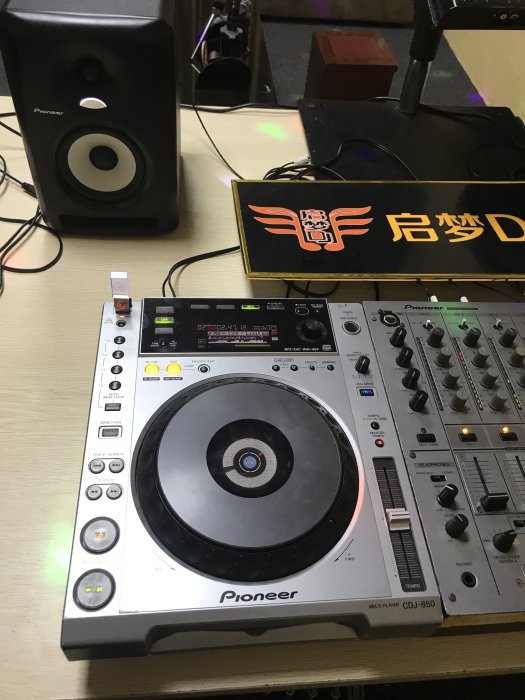 ~甄選百貨現貨 免運二手先鋒850打碟機+先鋒600混音臺套裝 CDJ-850+DJM600 打碟機-