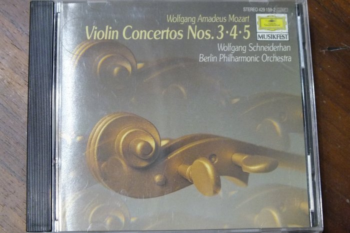 DG-Schneiderhan-Mozart:violin concertos nos. 3.4.5-美版,無IFPI