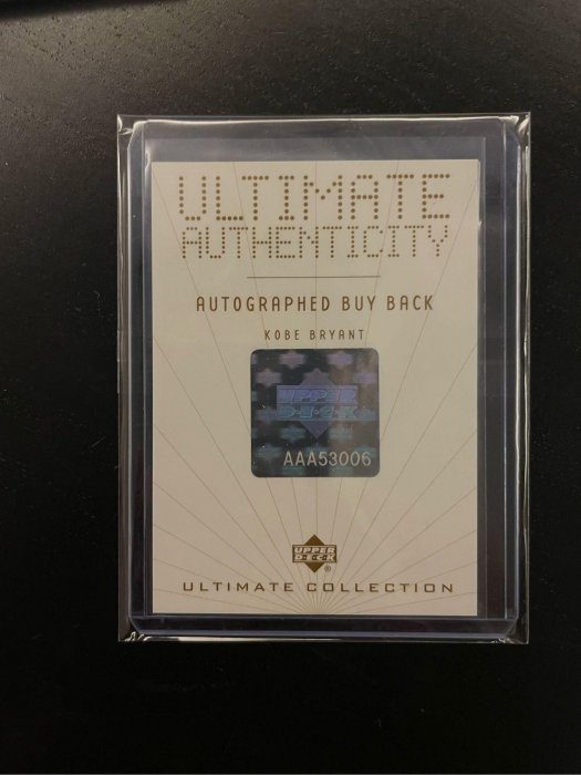 01-02 Ultimate collection buyback早期 Kobe Bryant on card auto BGS9 限量31張
