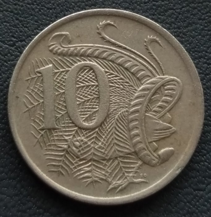 澳大利亞 1975年 伊莉沙白ニ世 10分 鎳幣 280-807