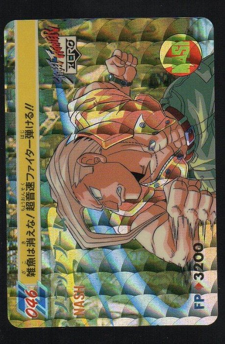 《CardTube卡族》(060826) 46 日本原裝快打旋風萬變卡∼ 1995年遊戲閃卡