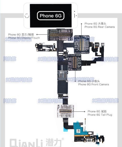 含稅 潛力iBridge測量排線 iphone 7/ 7plus 手機主機板測量神器 阻值電壓信號測試延長線 測試線
