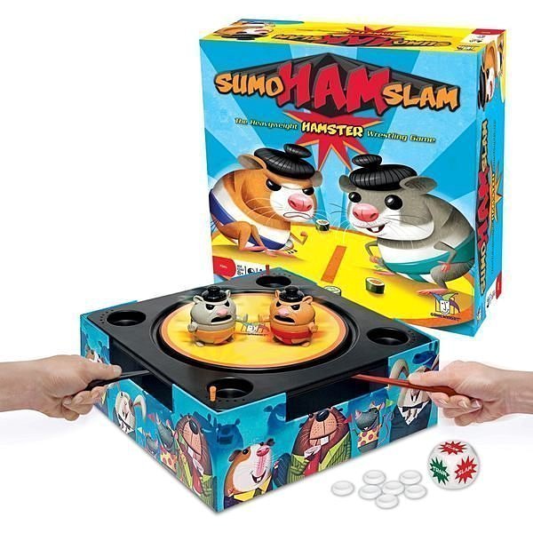 大安殿正版桌遊 倉鼠相撲 Sumo Ham Slam 益智桌上遊戲