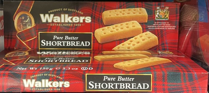 4/23前 一次買2盒 單盒219英國🇬🇧Walkers 蘇格蘭皇家奶油餅乾150g/盒 Pure butter shortbread X