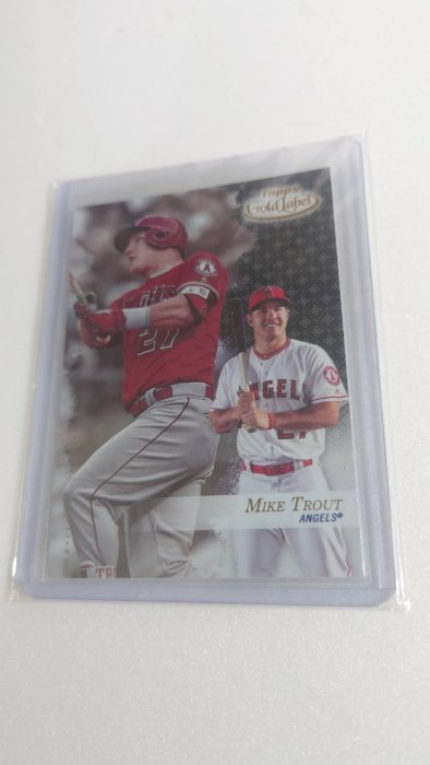 2017TOPPS GOLDLABEL CLASS2神鱒MIKE TROUT漂亮一張~120元起標(B6)