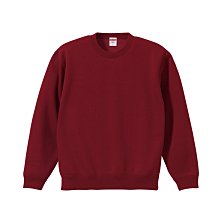 【Dou Partner】日本 United Athle 10oz T/C 內刷毛 圓領大學T恤 酒紅色 3592801