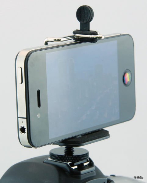怪機絲 GALAXY iphone 5 8.5cm 攝影 手機架 大手機夾 單螺帽熱靴座 可直上單眼 縮時攝影