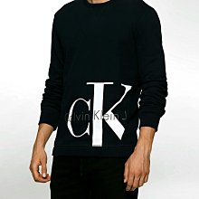 ☆【CK男生館】☆【Calvin Klein LOGO印圖長袖T恤/大學T】☆【CK002E5】(M)