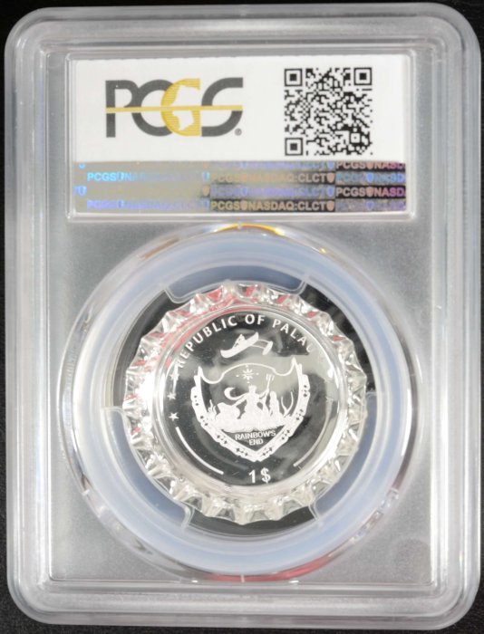 【翰維貿易】 2016年 帛琉 0.088 oz 盎司 瓶蓋 銀幣 PCGS 70 現貨