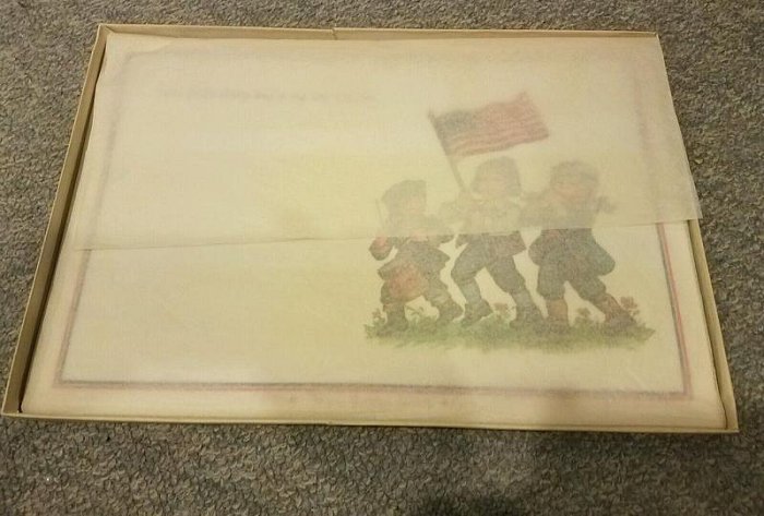 VTG NEW BICENTENNIAL 1776-1976 SET of 6 HAPPY BIRTHDAY AMERICA VINYL PLACEMATS