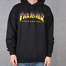 【HYDRA】Thrasher BBQ Flame Black Hoodie 火焰 刷毛 帽T【TS50】