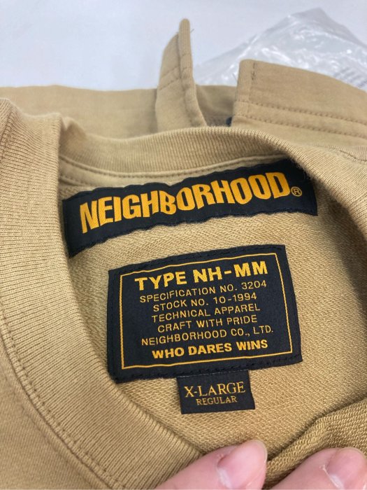 19ss Neighborhood MIL-SQD / C-CREW.SS Tee厚短上衣春夏卡其米色現貨