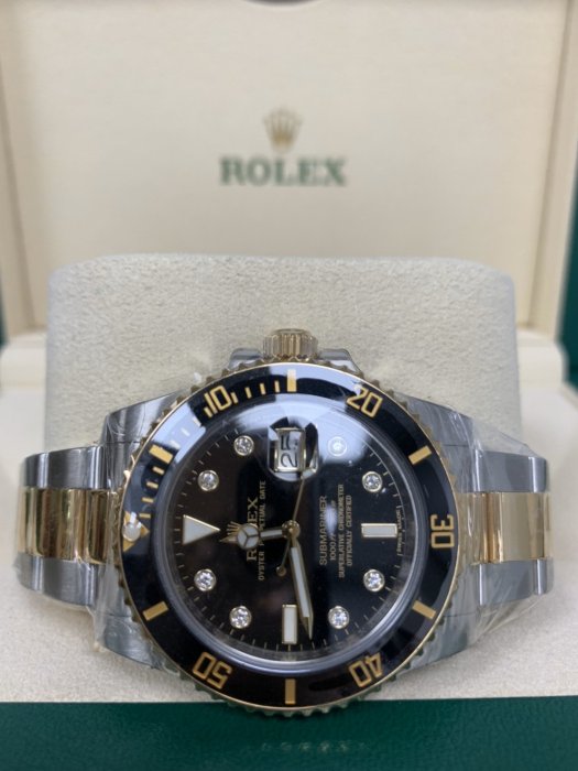 已售出【永大精品】Rolex 勞力士 Submariner 116613GLN 潛航者系列 原廠鑽石時標 116613