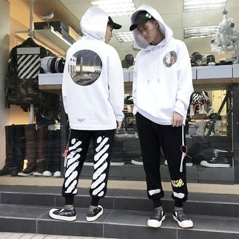 羅崴森林] OFF-WHITE SS17新品現貨白羅馬圓雕連帽拉鍊夾克XS/S/M