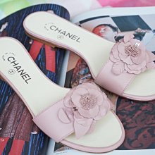Chanel G29654 Thongs camellia sandles 山茶花涼鞋 粉紅 37.5 現貨