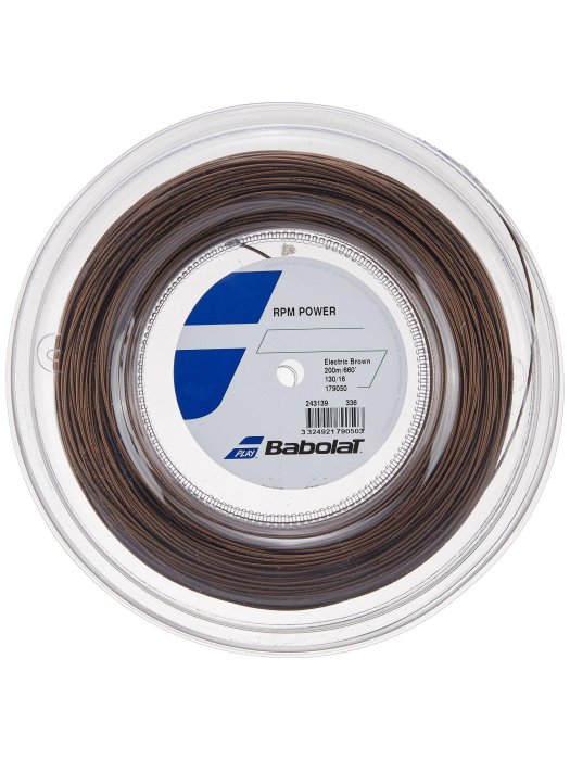 【曼森體育】Babolat RPM POWER 網球線 200m 1.30/16G 大盤線 棕色