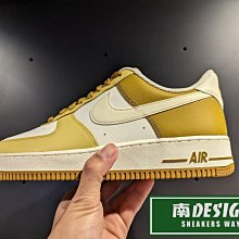 南🔥2024 4月 NIKE Air Force 1 '07 運動 休閒 復古 經典 男款 白黃 FZ4034-716