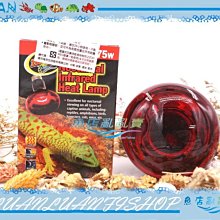 【魚店亂亂賣】美國ZOO MED夜間紅外線熱燈泡75W(E27燈頭)加溫燈.保暖設備RS-75