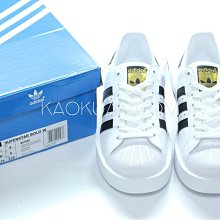 【高冠國際】Adidas Original Superstar 白 金標 厚底 增高 女鞋 BA7666