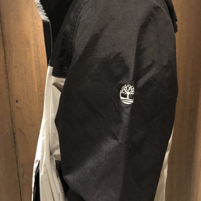 美國百分百【Timberland】 外套 連帽外套 夾克 防水 機能 耐磨 出國 男衣 戶外 黑灰 S M號 E265