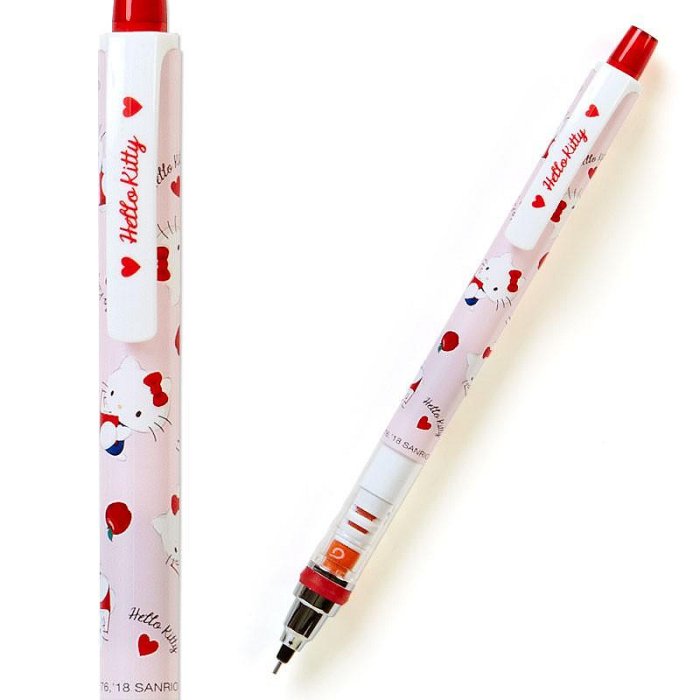 日本 三麗鷗 KITTY 酷洛米 大耳狗 旋轉自動鉛筆 0.5 自動鉛筆 雙子星 美樂蒂 帕恰狗【MOCI日貨】