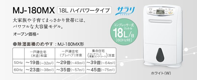 空運含運＊**MITSUBISHI 三菱除濕機(MJ-180MX) 23坪附中文說明書