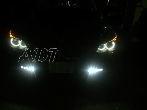 ~~ADT.車材.車材~~BMW 大5 E60 03~07 晝行燈 DRL日行燈 LED霧燈蓋組 台灣製造一年保固