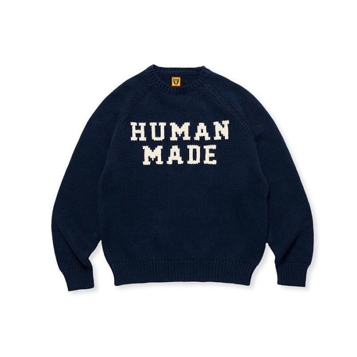 全新HUMAN MADE 23SS BEAR RAGLAN KNIT 熊針織胸前字體| Yahoo奇摩拍賣