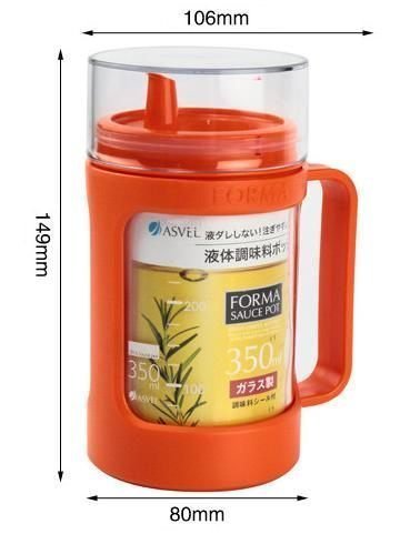 《享購天堂》日本ASVEL耐熱玻璃醬油瓶350ml 油壺 調味罐 調味瓶 沙拉油罐 濃縮果汁罐