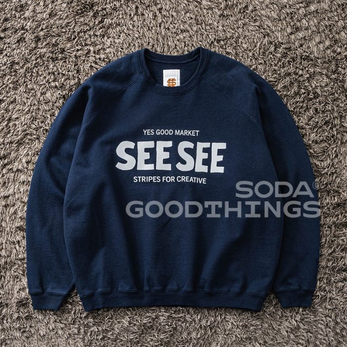 現貨#YGM × SEE SEE × SFC RAGLAN 聯名反光LOGO衛衣22aw | Yahoo奇摩拍賣