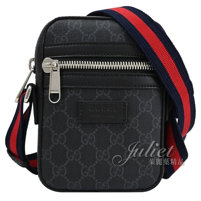 【茱麗葉精品】全新商品 GUCCI 專櫃商品 682357 GG Supreme 雙G印花斜背方包/手機包.黑 現貨