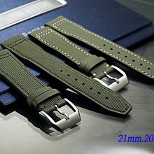 【時間探索】全新 IWC 萬國錶代用進口頭層牛皮壓紋錶帶 (22mm.21mm.20mm)