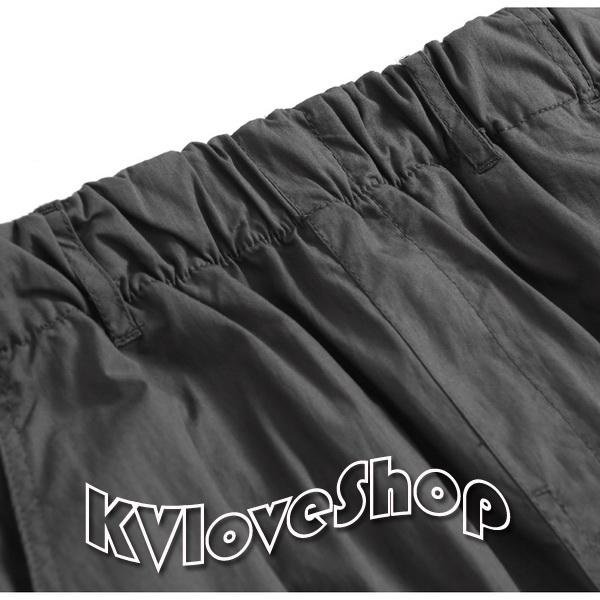 KVLOVE SHOP〥外貿單 時尚三色口袋工裝風鬆緊腰擺搭中長裙 3色〥特價