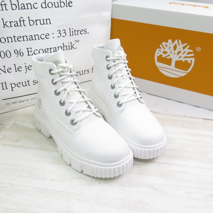 Timberland GREYFIELD FABRIC BT WHI 女款低筒靴 A2JFQ 白【iSport愛運動】