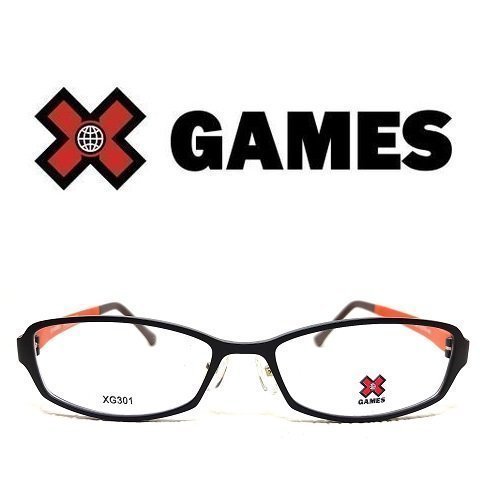《黑伯爵眼鏡精品》X GAMES 復古手工 超輕量 黑色塑鋼鏡架 重量：14公克 超輕耐變形 橘301