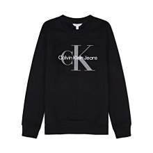 ☆【CK男生館】☆【Calvin Klein 大LOGO印圖大學T】☆【CK002E1】(M)