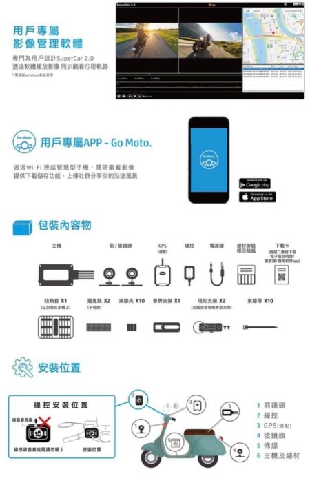 {鼎富拿國際} HP 惠普 M500 機車行車記錄器 gogoro 重機行車記錄器 重機 記錄器 環島記錄