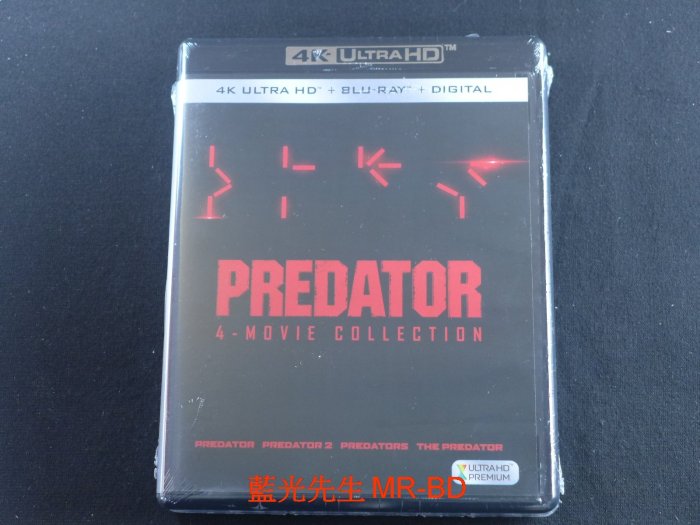 [藍光先生UHD] 終極戰士四部曲 UHD+BD 八碟套裝版 Predators - 終極戰士團