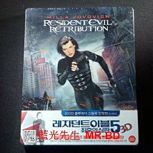 [3D藍光BD] - 惡靈古堡V：天譴日 Resident Evil V : Retribution 雙碟限定鐵盒A版