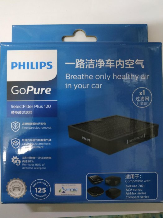 PHILIPS飛利浦車用空氣清淨機ACA250/251 ACA301 CP100 CP200 ACA308 過濾芯過濾網