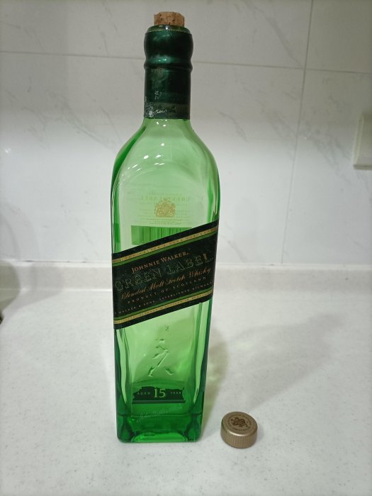 【繽紛小棧】約翰走路 15年綠牌 蘇格蘭威士忌 酒瓶 空酒瓶 水瓶