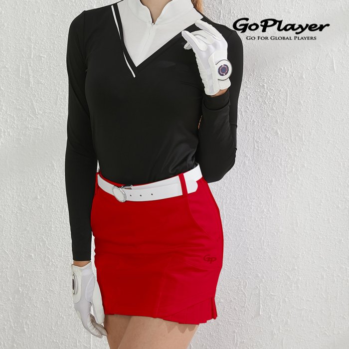 青松高爾夫GoPlayer女彈性腰高爾夫褲裙(黑/白/紅/丈青) $2000元