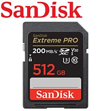 200MB/s 公司貨 SanDisk 512GB Extreme Pro SD SDXC V30 512G 記憶卡