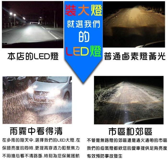 V16 汽車 機車  LED大燈  霧燈 規格 H4 HS1  40W  超白光 LED照明燈泡 提升行車安全