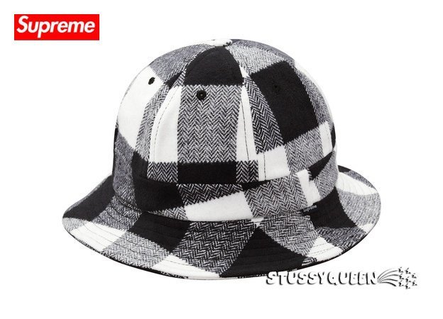 【超搶手】全新正品 2014 秋冬 Supreme Buffalo Check Bell Hat 法蘭絨 漁夫帽 S/M