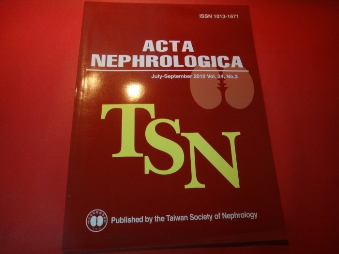 【愛悅二手書坊 23-36】ACTA NEPHROLOGICA TST    Vol.24, NO.3